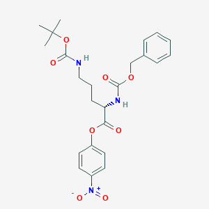 molecular formula C24H29N3O8 B12344331 Z-Orn(Boc)-ONP 