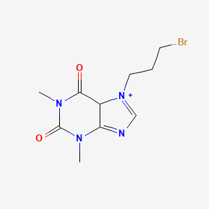 7-(3-bromopropyl)-1,3-dimethyl-5H-purin-7-ium-2,6-dione