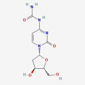 molecular formula C10H14N4O5 B1234434 Cytidine, N-(aminocarbonyl)-2'-deoxy- CAS No. 63315-09-3