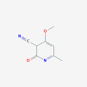 molecular formula C8H8N2O2 B12344353 3-Pyridinecarbonitrile, 1,2-dihydro-4-methoxy-6-methyl-2-oxo- 