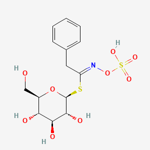 molecular formula C14H19NO9S2 B1234436 Glucotropeolin 
