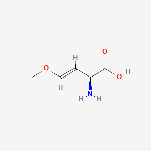 molecular formula C5H9NO3 B1234437 L-2-Amino-4-methoxy-trans-3-butenoic acid CAS No. 35891-72-6