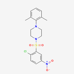 1-(2-Chloro-5-nitrobenzenesulfonyl)-4-(2,6-dimethylphenyl)piperazine