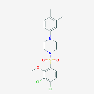 1-(3,4-Dichloro-2-methoxybenzenesulfonyl)-4-(3,4-dimethylphenyl)piperazine