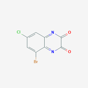 5-Bromo-7-chloroquinoxaline-2,3-dione