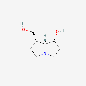 molecular formula C8H15NO2 B1234442 Hastanecine CAS No. 480-84-2