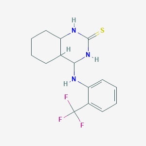 4-{[2-(Trifluoromethyl)phenyl]amino}-1,2-dihydroquinazoline-2-thione