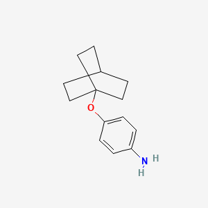 molecular formula C14H19NO B1234446 Bicyclo(2,2,2)octyloxyaniline CAS No. 56714-25-1