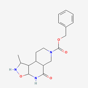 Isoxazolo[5,4-c][2,7]naphthyridine-7(5H)-carboxylic acid, 4,6,8,9-tetrahydro-1-methyl-5-oxo-, phenylmethyl ester