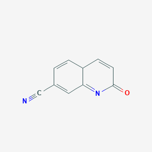 molecular formula C10H6N2O B12344532 2-oxo-4aH-quinoline-7-carbonitrile 