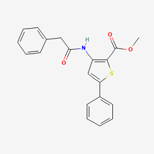 Methyl 5-phenyl-3-(2-phenylacetamido)thiophene-2-carboxylate