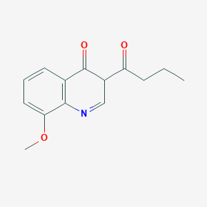 3-butanoyl-8-methoxy-3H-quinolin-4-one