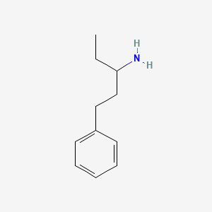 molecular formula C11H17N B1234463 1-Phenylpentan-3-amine CAS No. 57707-67-2