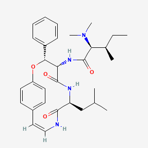 molecular formula C31H42N4O4 B1234471 Integerrenine 