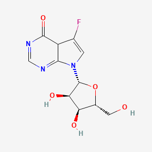 7-[(2R,3R,4S,5R)-3,4-dihydroxy-5-(hydroxymethyl)oxolan-2-yl]-5-fluoro-4aH-pyrrolo[2,3-d]pyrimidin-4-one