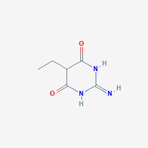 molecular formula C6H9N3O2 B12344720 2-Amino-5-ethyl-1,5-dihydropyrimidine-4,6-dione 