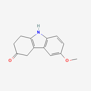 molecular formula C13H13NO2 B12344729 6-methoxy-2,3,4,9-tetrahydro-1H-carbazol-3-one 