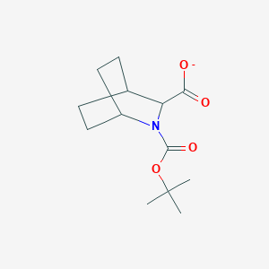 molecular formula C13H20NO4- B12344737 2-[(2-Methylpropan-2-yl)oxycarbonyl]-2-azabicyclo[2.2.2]octane-3-carboxylate 