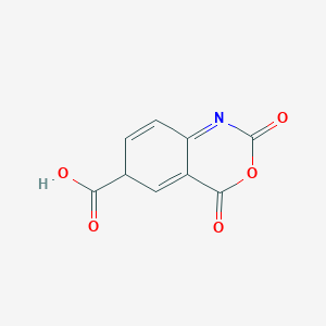 molecular formula C9H5NO5 B12344800 2,4-dioxo-6H-3,1-benzoxazine-6-carboxylic acid 