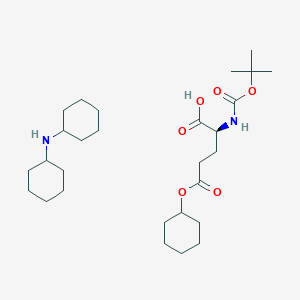 molecular formula C28H50N2O6 B12344832 Boc-Glu(OcHex)-OH.DCHA 