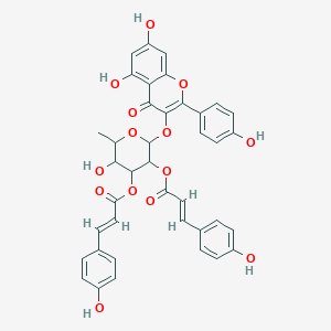 molecular formula C39H32O14 B1234484 2'',3''-Di-O-p-coumaroylafzelin 