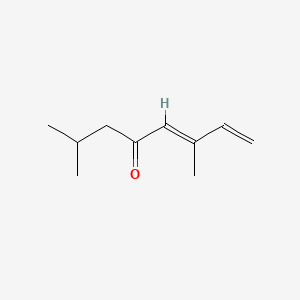 molecular formula C10H16O B1234490 (E)-2,6-二甲基辛-5,7-二烯-4-酮 CAS No. 6752-80-3