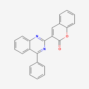 3-(4-phenylquinazolin-2-yl)-2H-chromen-2-one