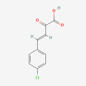 molecular formula C10H7ClO3 B1234491 4-(4-氯苯基)-2-氧代-3-丁烯酸 CAS No. 33185-97-6