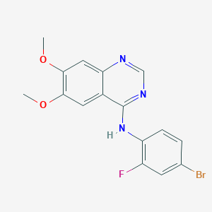 N-(4-bromo-2-fluorophenyl)-6,7-dimethoxyquinazolin-4-amine