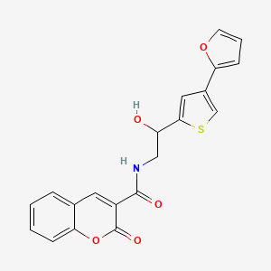 N-{2-[4-(furan-2-yl)thiophen-2-yl]-2-hydroxyethyl}-2-oxo-2H-chromene-3-carboxamide