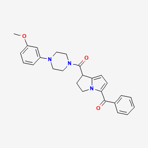 5-benzoyl-1-[4-(3-methoxyphenyl)piperazine-1-carbonyl]-2,3-dihydro-1H-pyrrolizine