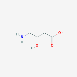 molecular formula C4H8NO3- B1234501 4-氨基-3-羟基丁酸酯 