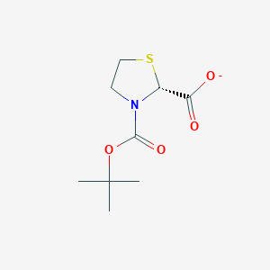 (2R)-3-[(2-methylpropan-2-yl)oxycarbonyl]-1,3-thiazolidine-2-carboxylate