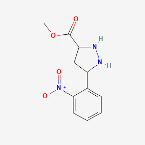 Methyl 5-(2-nitrophenyl)pyrazolidine-3-carboxylate