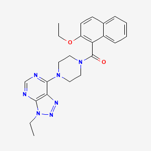 1-(2-ethoxynaphthalene-1-carbonyl)-4-{3-ethyl-3H-[1,2,3]triazolo[4,5-d]pyrimidin-7-yl}piperazine