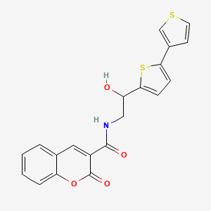 N-(2-{[2,3'-bithiophene]-5-yl}-2-hydroxyethyl)-2-oxo-2H-chromene-3-carboxamide