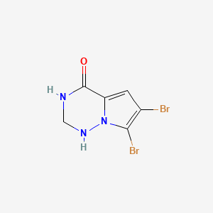 6,7-dibromo-2,3-dihydro-1H-pyrrolo[2,1-f][1,2,4]triazin-4-one