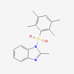 2-methyl-1-(2,3,5,6-tetramethylbenzenesulfonyl)-1H-1,3-benzodiazole