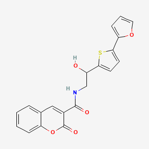 N-{2-[5-(furan-2-yl)thiophen-2-yl]-2-hydroxyethyl}-2-oxo-2H-chromene-3-carboxamide