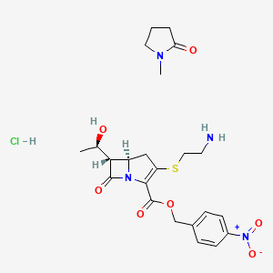 molecular formula C23H31ClN4O7S B12345224 Thienamycin p-nitrobenzylester hydrochloride (N-methylpyrrolidinonesolvate) 