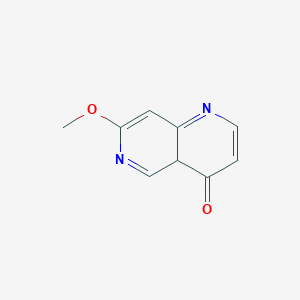 molecular formula C9H8N2O2 B12345266 7-methoxy-4aH-1,6-naphthyridin-4-one 