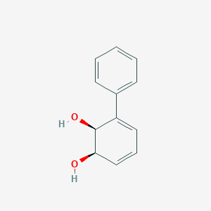 molecular formula C12H12O2 B1234531 (1R,2S)-3-苯基环己-3,5-二烯-1,2-二醇 CAS No. 40301-77-7