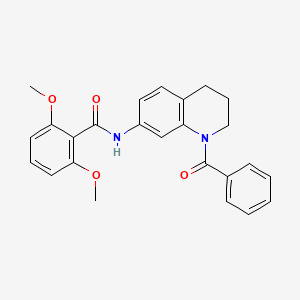 N-(1-benzoyl-1,2,3,4-tetrahydroquinolin-7-yl)-2,6-dimethoxybenzamide