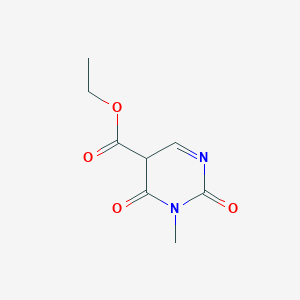 molecular formula C8H10N2O4 B12345422 ethyl 1-methyl-2,6-dioxo-5H-pyrimidine-5-carboxylate 