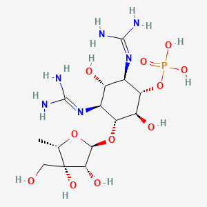 molecular formula C14H29N6O11P B1234546 二氢链霉糖链霉啶 6-磷酸 CAS No. 59719-49-2