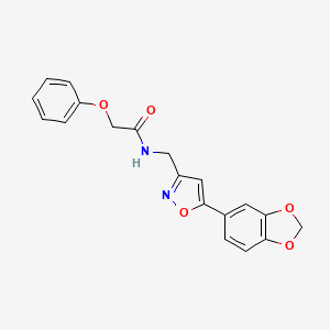 N-((5-(benzo[d][1,3]dioxol-5-yl)isoxazol-3-yl)methyl)-2-phenoxyacetamide