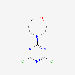 molecular formula C8H10Cl2N4O B12345539 4-(Dichloro-1,3,5-triazin-2-yl)-1,4-oxazepane 