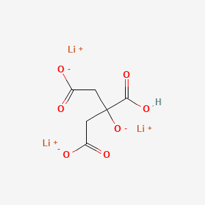 molecular formula C6H5Li3O7 B12345564 Trilithium;3-carboxy-3-oxidopentanedioate 