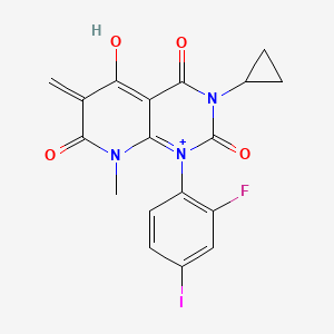 3-Cyclopropyl-1-(2-fluoro-4-iodophenyl)-5-hydroxy-8-methyl-6-methylidenepyrido[2,3-d]pyrimidin-1-ium-2,4,7-trione