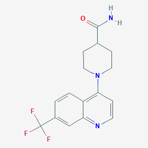 4-Piperidinecarboxamide, 1-[7-(trifluoromethyl)-4-quinolinyl]-